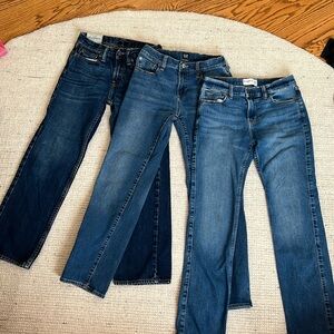 3 pairs of boys Abercrombie/gap jeans - size 14